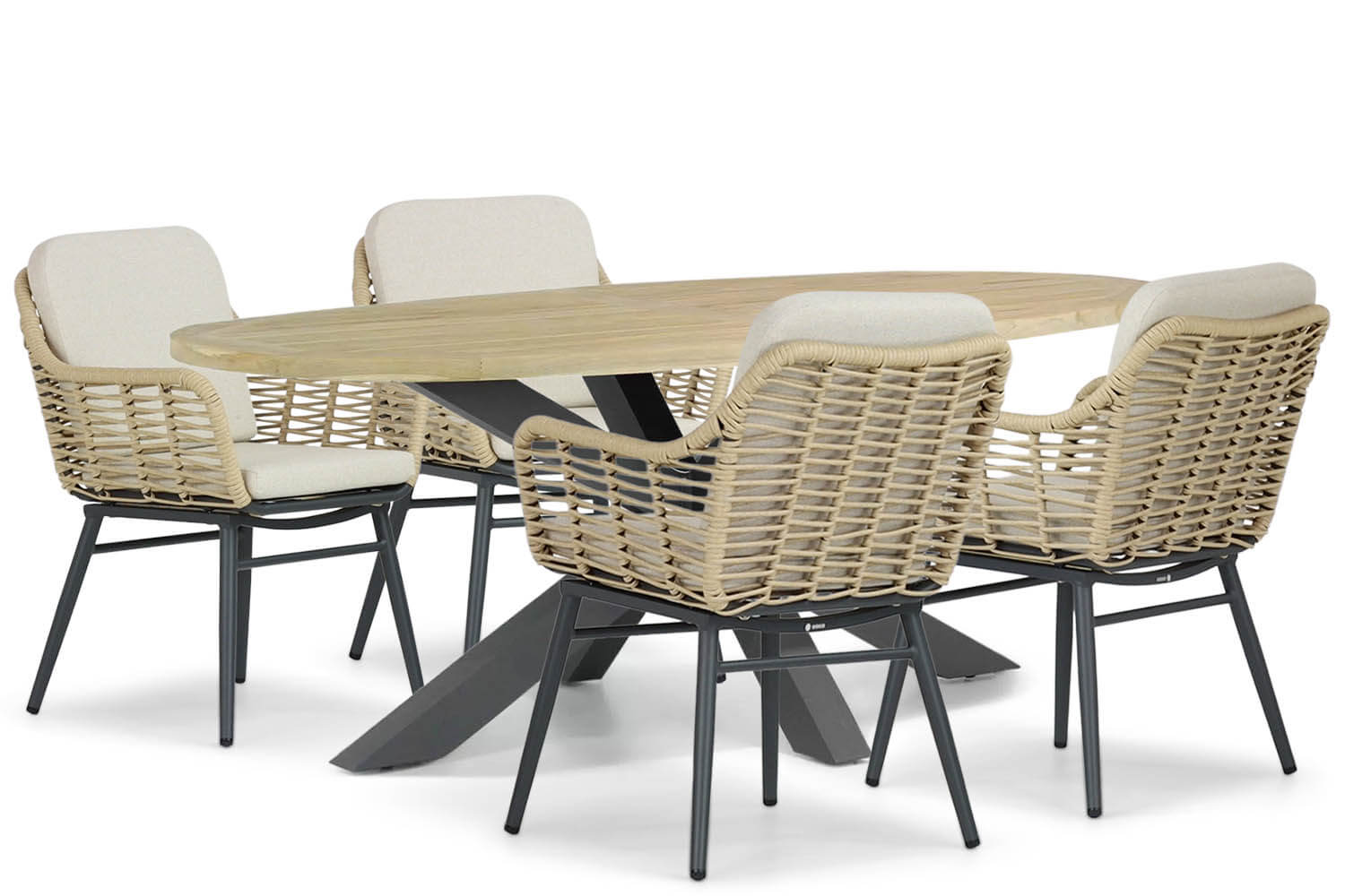 Coco Antoni/Brookline 200 cm dining tuinset 5-delig