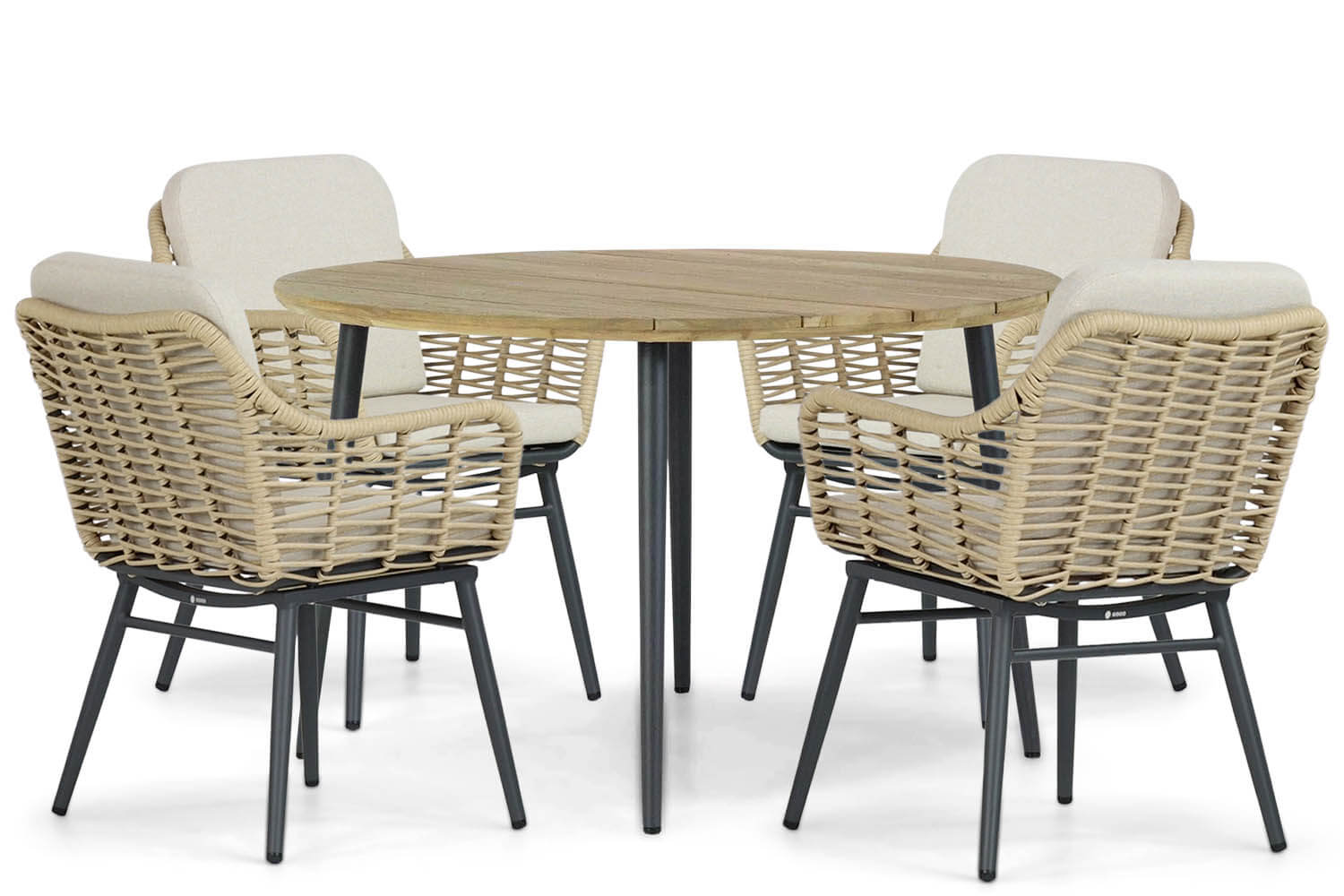 Coco Antoni/Montana 130 cm dining tuinset 5-delig