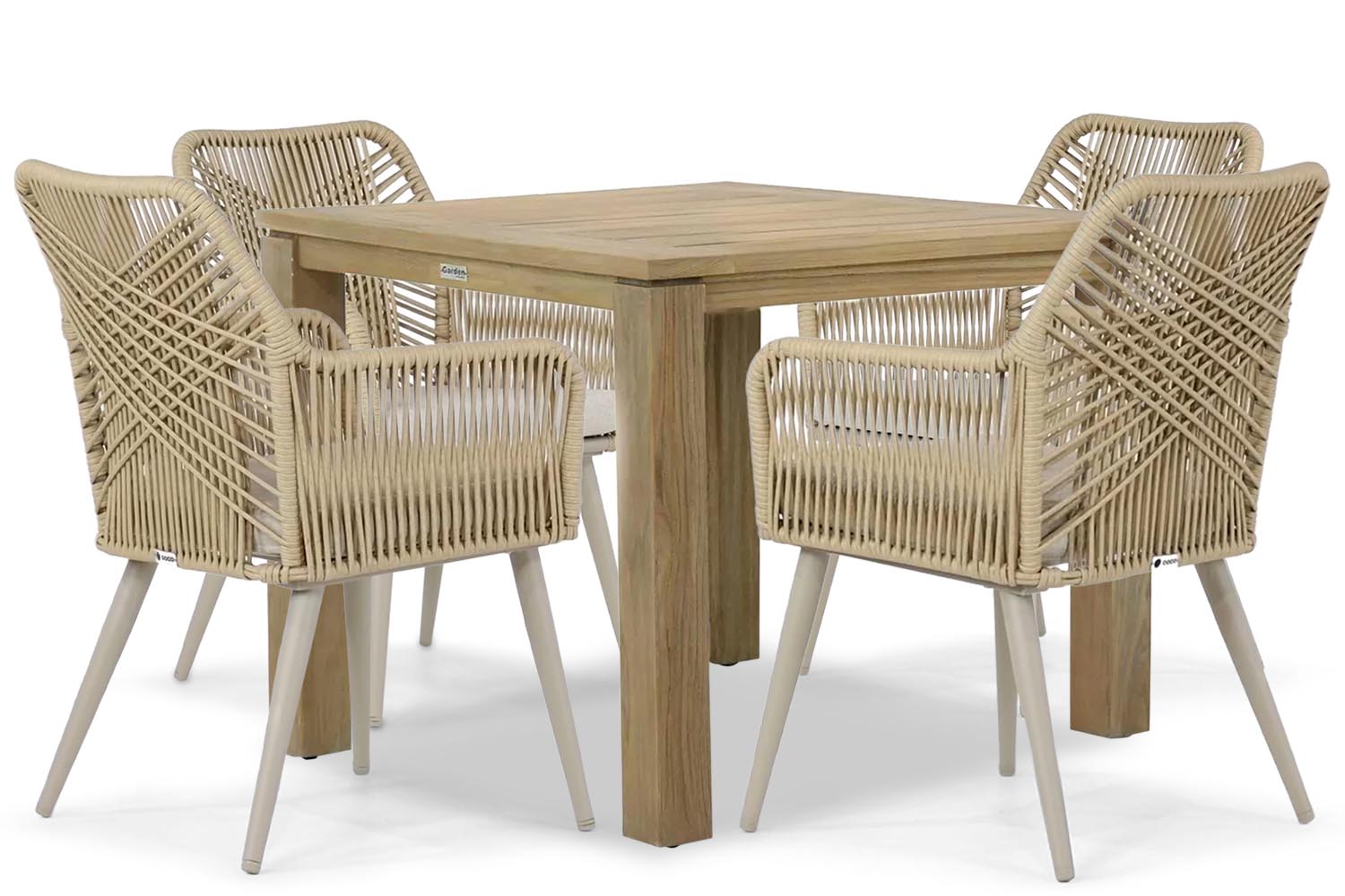 Coco Vedra/Bristol 90 cm dining tuinset 5-delig