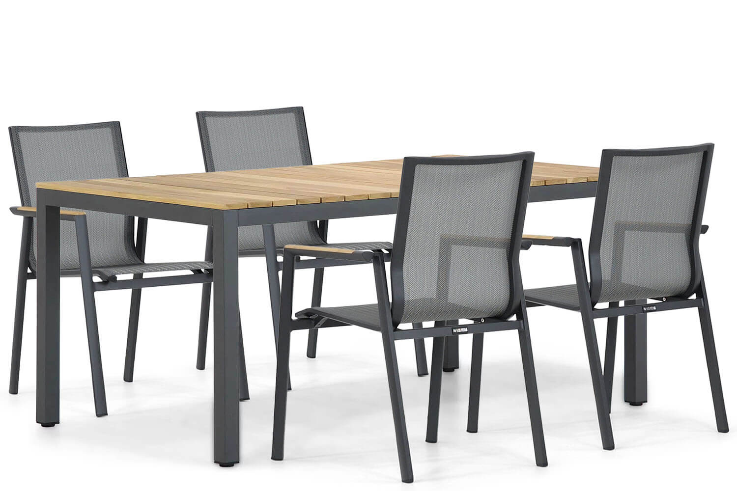 Lifestyle Garden Furniture Lifestyle Fiora/Mazzarino 160 cm dining tuinset 5-delig