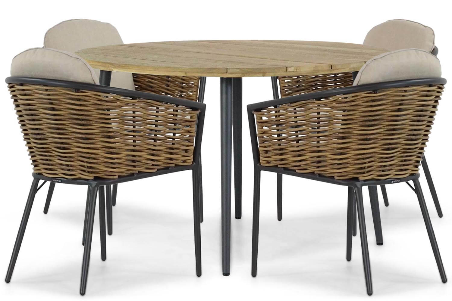 Lifestyle Nice/Montana 130 cm dining tuinset 5-delig