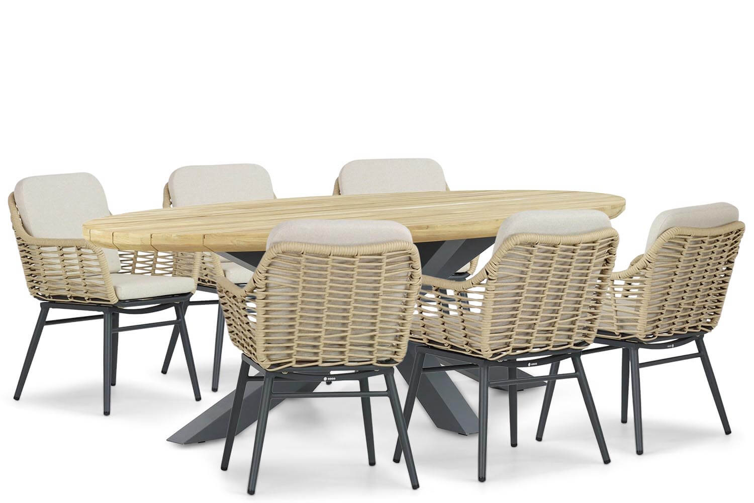 Coco Antoni/Diogo 240 cm dining tuinset 7-delig