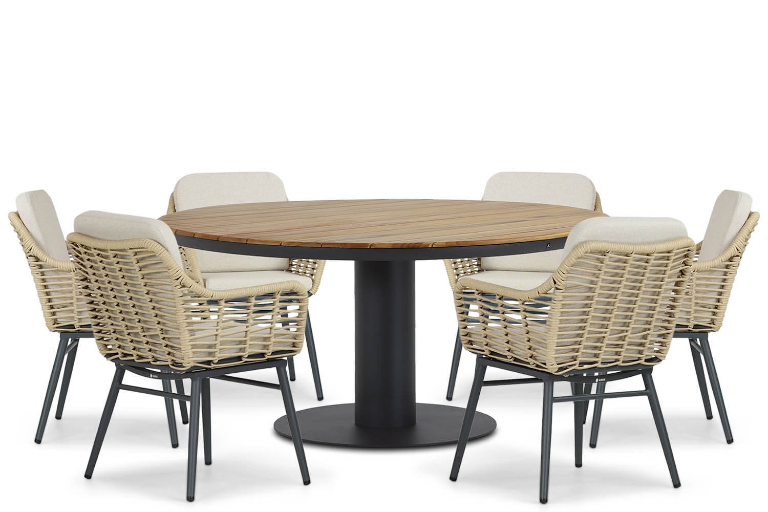 Coco Antoni/Salerno 160 cm dining tuinset 7-delig