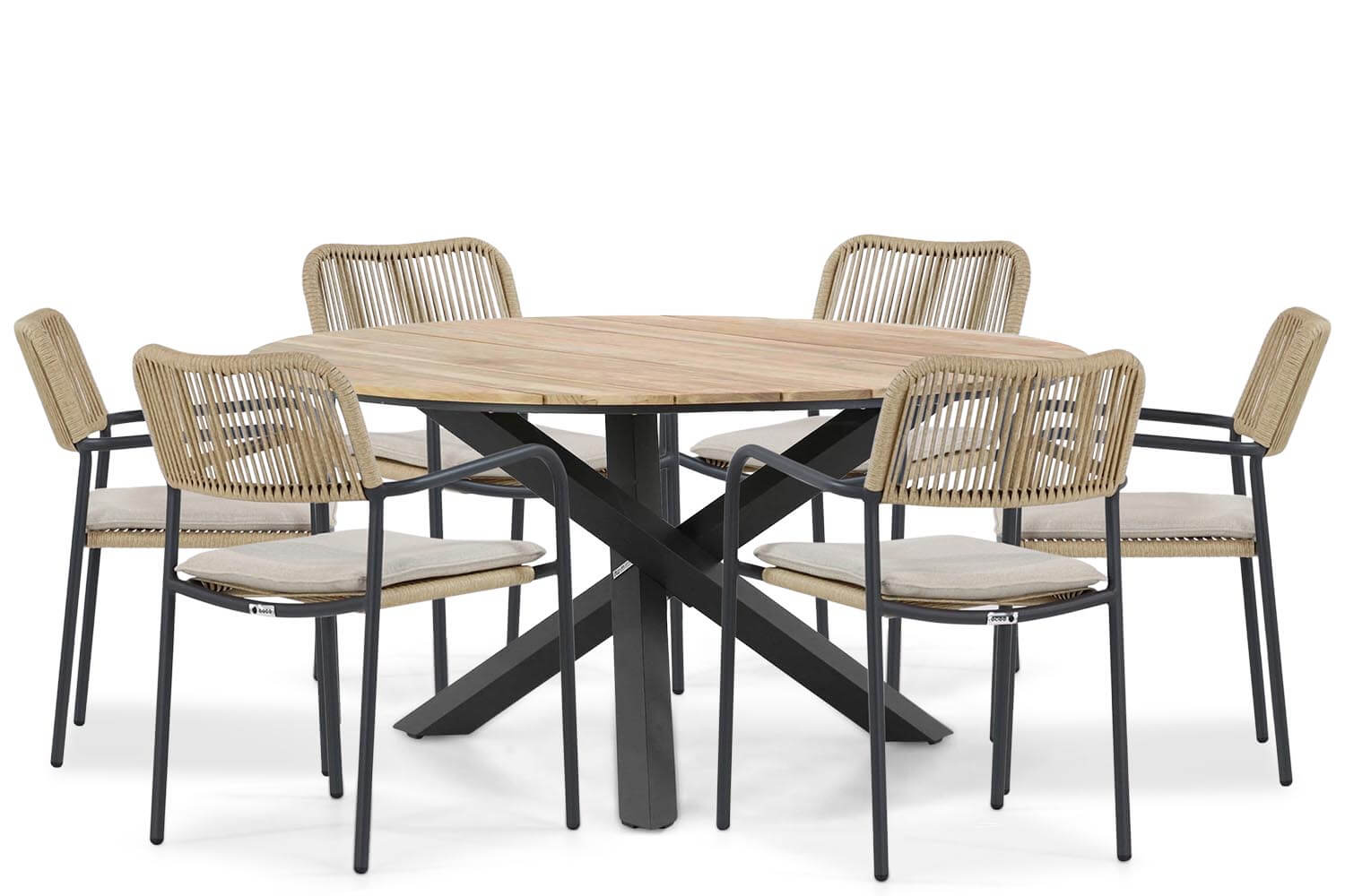 Coco Penya/Fabriano 150 cm dining tuinset 7-delig