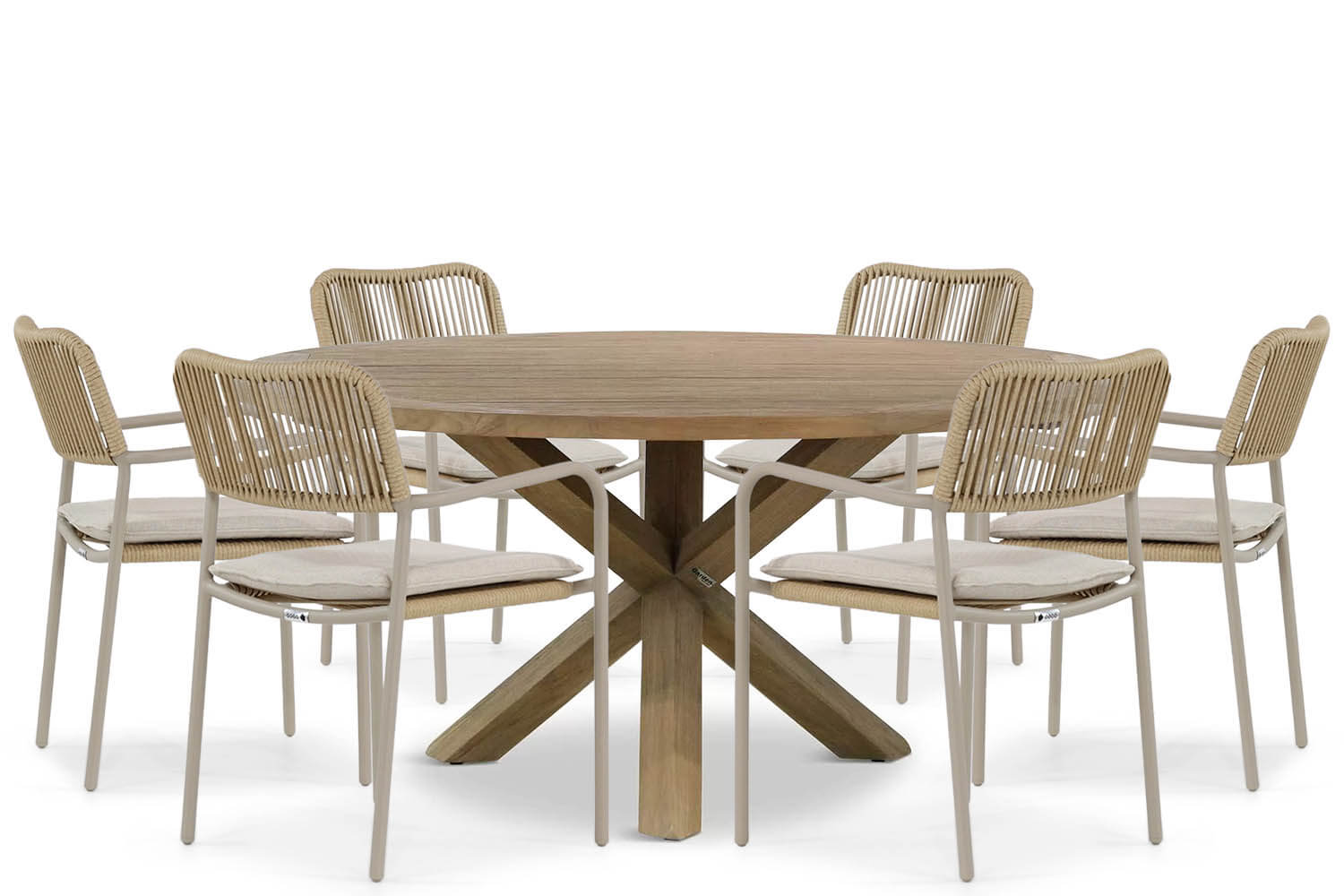 Coco Penya/Sand City 160 cm dining tuinset 7-delig