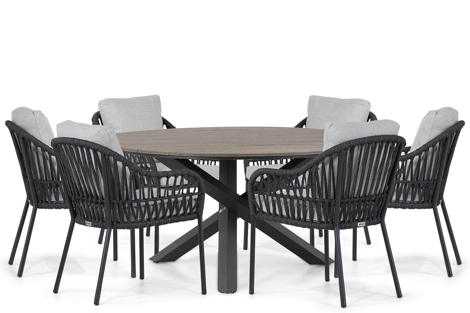 Coco Puerto/Ancona 150 cm dining tuinset 7-delig