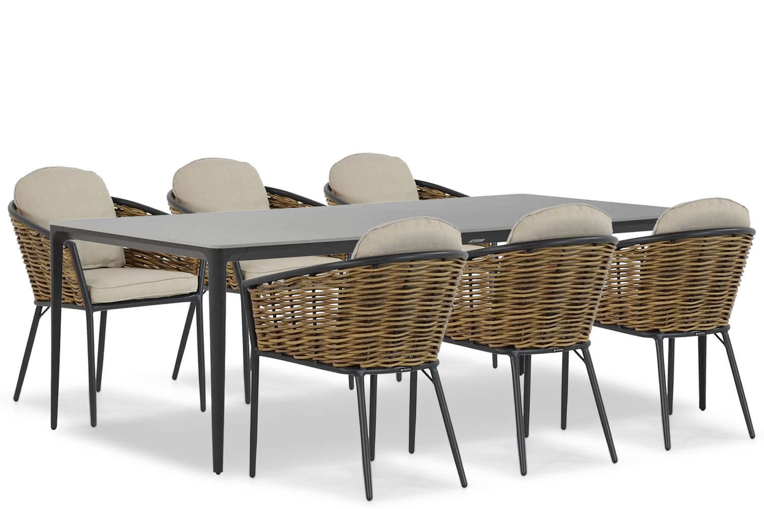 Lifestyle Nice/Gianna 240 cm dining tuinset 7-delig