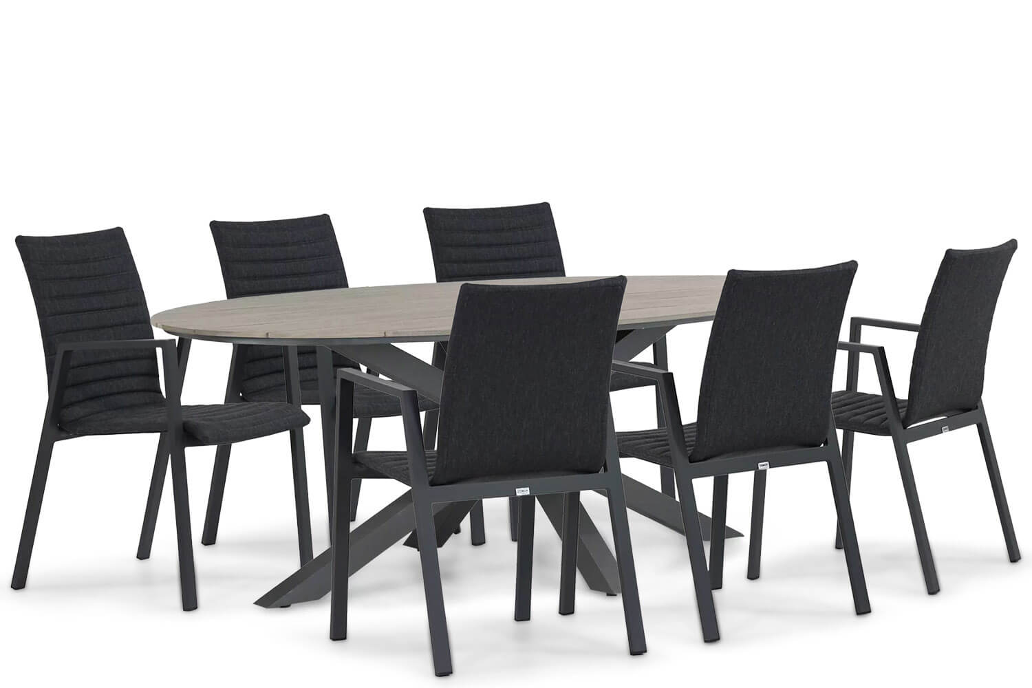 Osmen Joliet/Matara 220 cm dining tuinset 7-delig