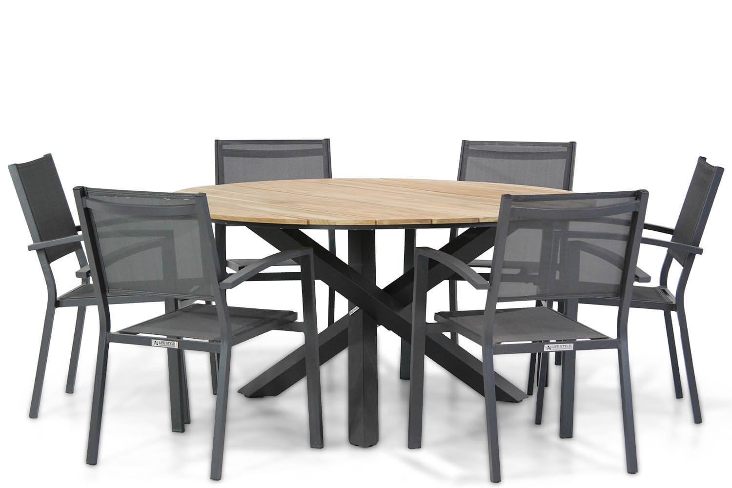 Lifestyle Amarilla/Fabriano 150 cm dining tuinset 7-delig