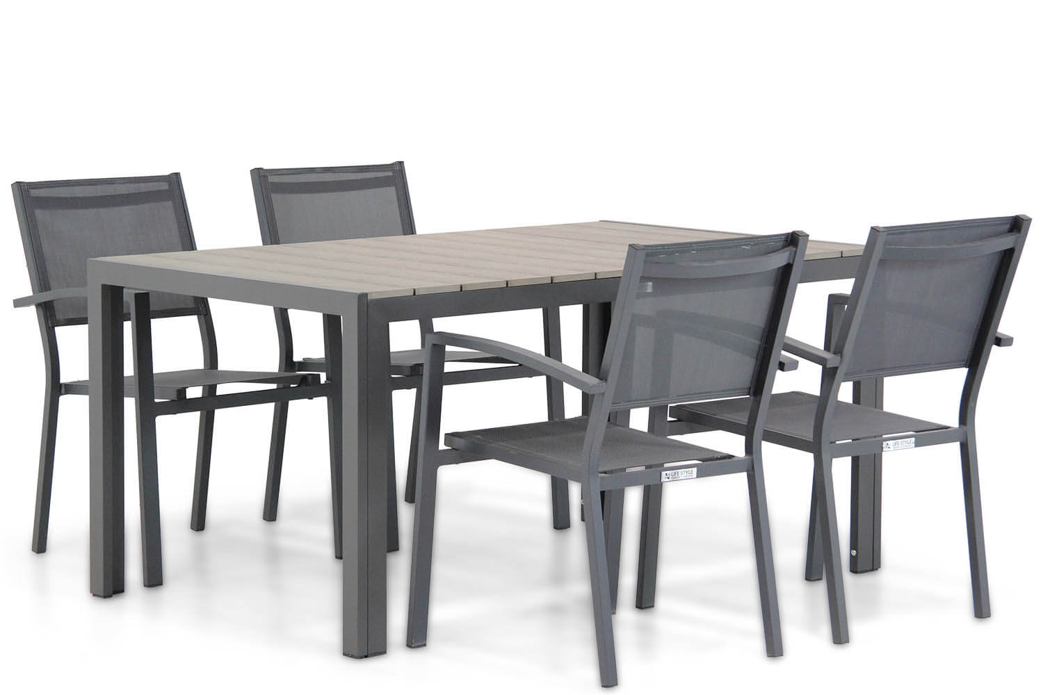 Lifestyle Amarilla/Young 155 cm dining tuinset 5-delig