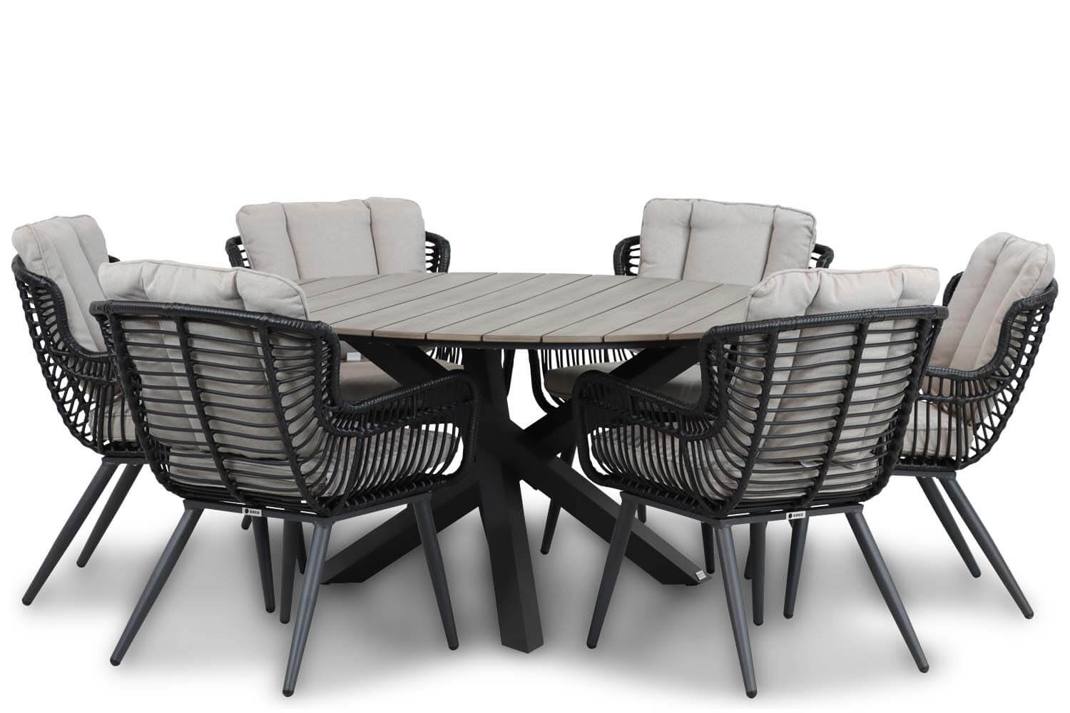 Coco Azzano/Ancona 150 cm dining tuinset 7-delig