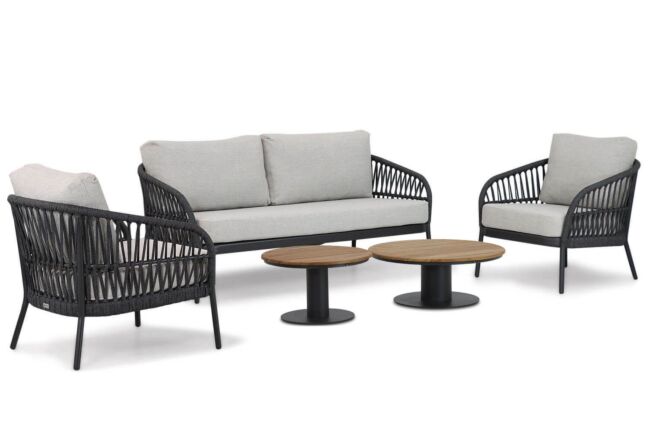 Coco Puerto/Salerno 45/60 cm stoel-bank loungeset 5-delig