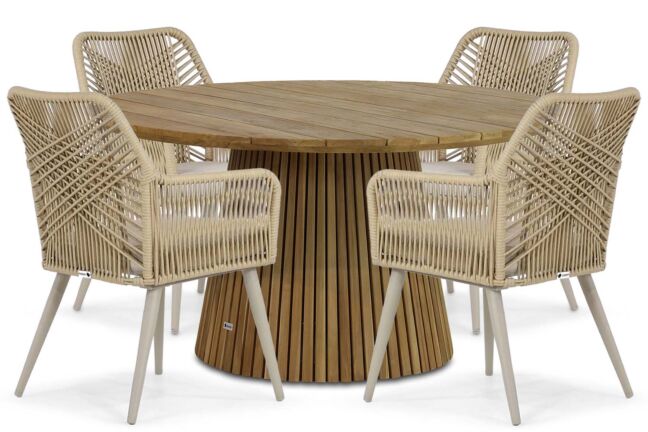 Coco Vedra/Fungo 140 cm dining tuinset 5-delig