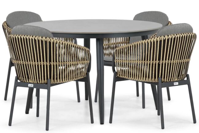 Coco Nathan/Vienna 120 cm dining tuinset 5-delig