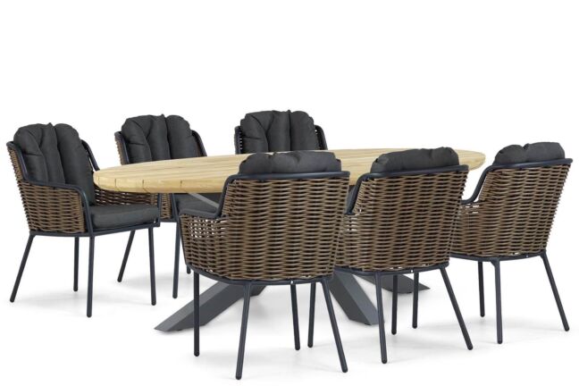 Santika Fasano/Diogo 240 cm dining tuinset 7-delig