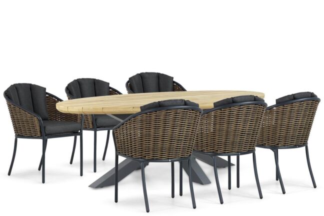 Santika Tika/Diogo 240 cm dining tuinset 7-delig