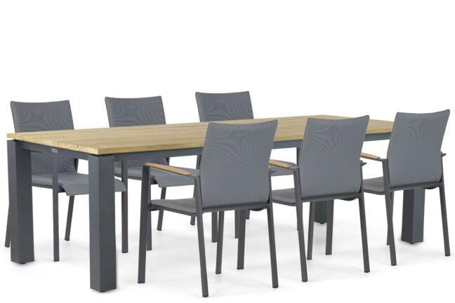 Lifestyle Brandon/Riviera 240 cm dining tuinset 7-delig