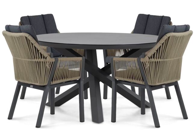 Lifestyle Verona/Livorno 125 cm dining tuinset 5-delig