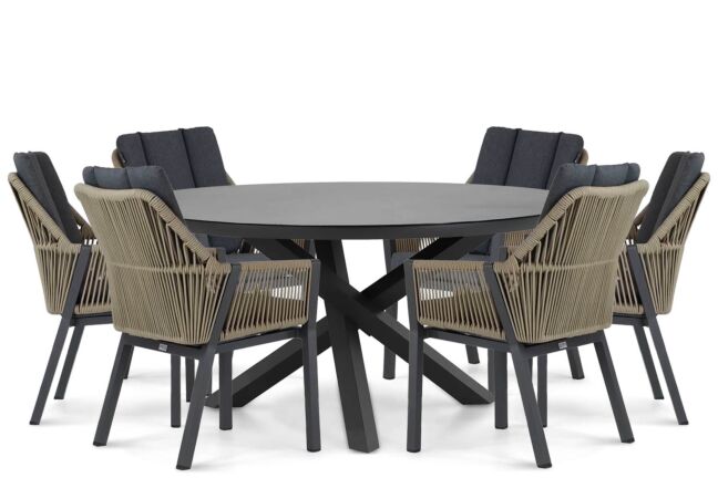 Lifestyle Verona/Livorno 150 cm dining tuinset 7-delig