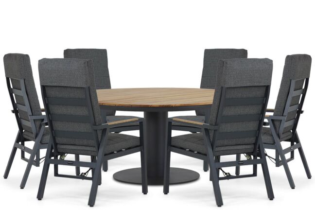 Lifestyle Marseille/Salerno 160 cm dining tuinset 7-delig