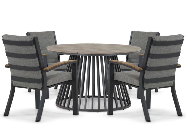 Osmen Midura/Sorrento 125 cm dining tuinset 5-delig