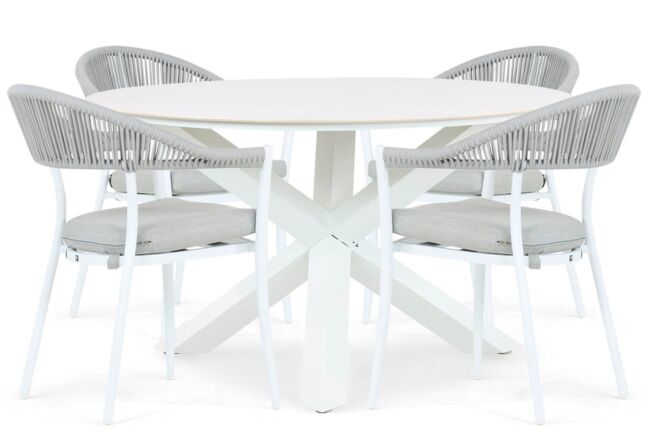 Santika Vivian/Orino 130 cm dining tuinset 5-delig