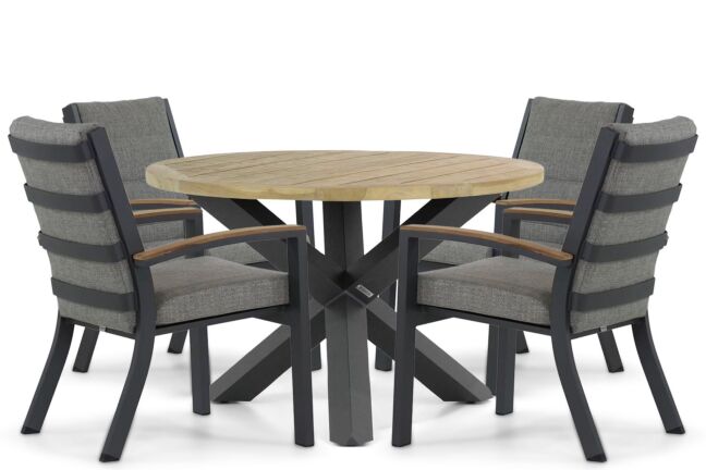 Osmen Midura/Rockville 120 cm dining tuinset 5-delig