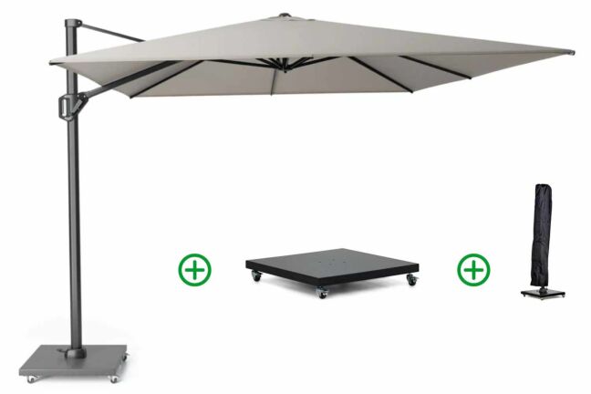 Platinum Challenger zweefparasol 4x3m T1 (incl. voet en hoes)