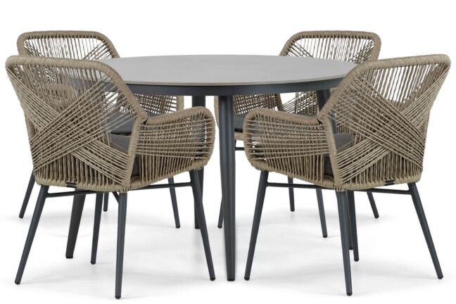 Lifestyle Advance/Vienna 120 cm dining tuinset 5-delig