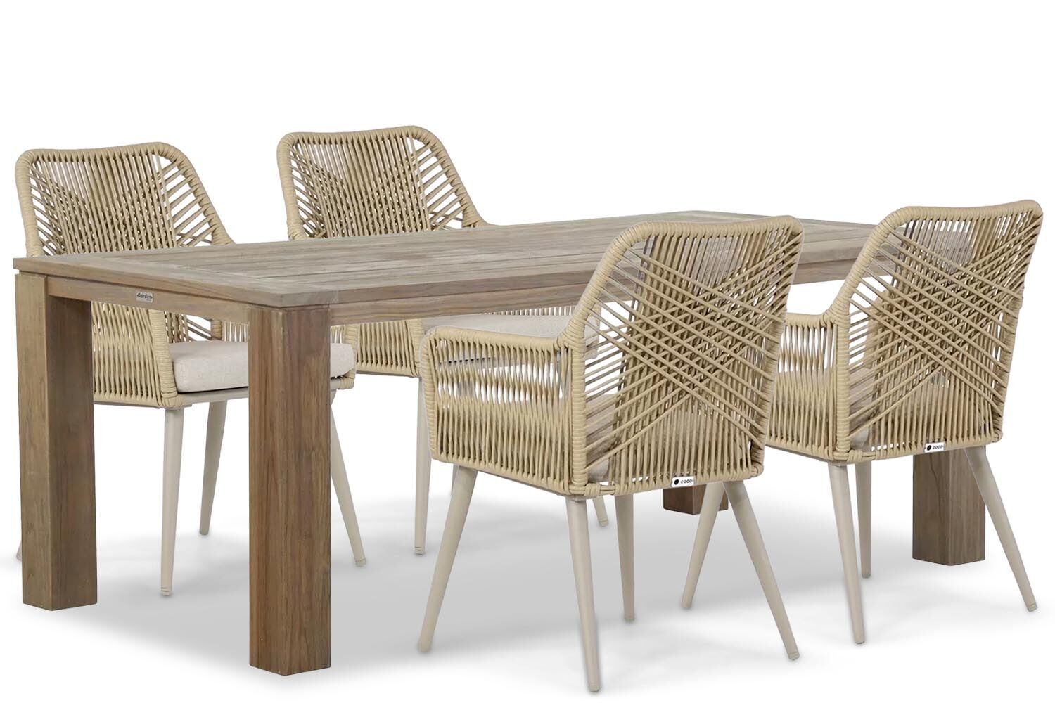 Coco Vedra/Brighton 200 cm dining tuinset 5-delig