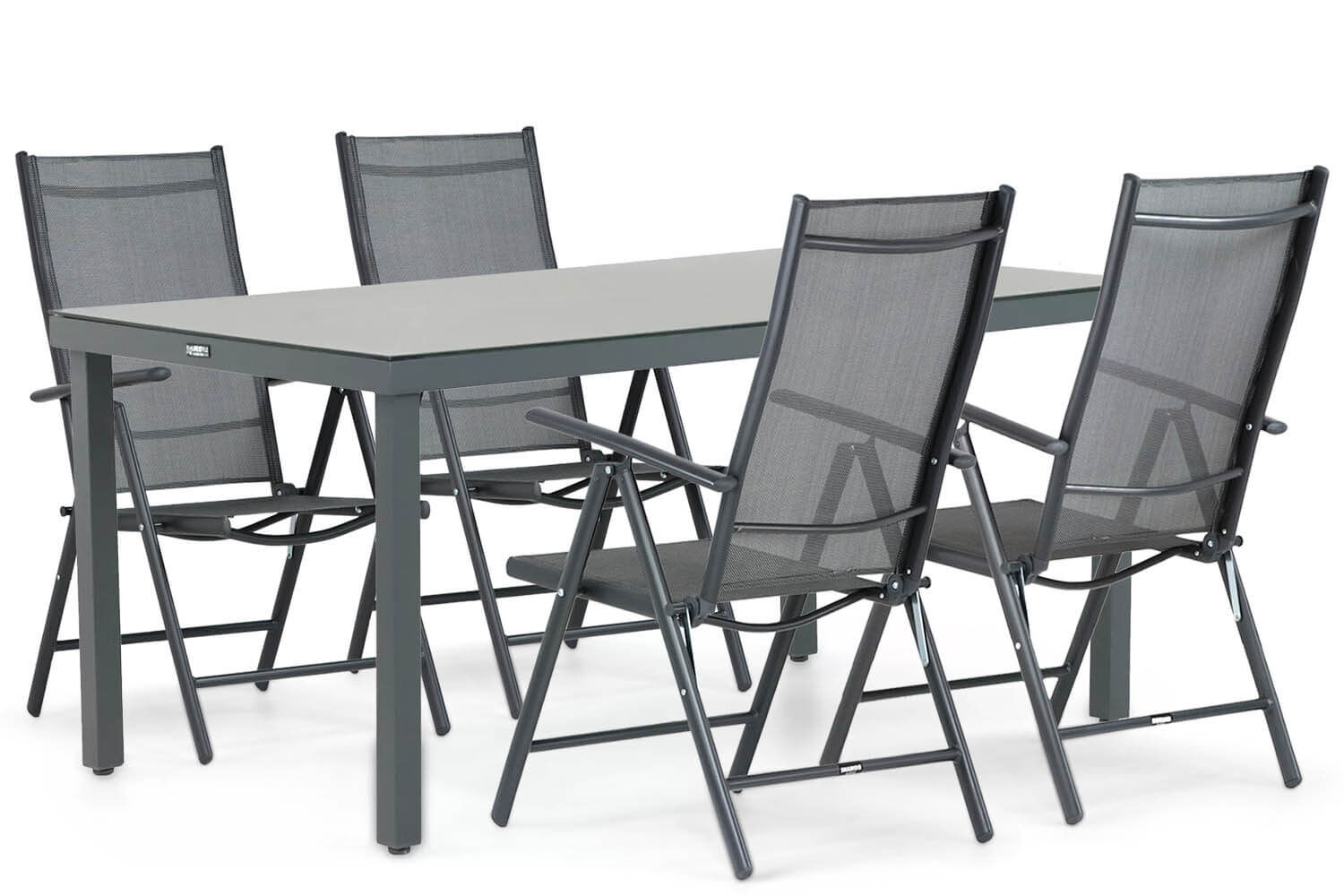 Domani Carino/Porto 160 cm dining tuinset 5-delig