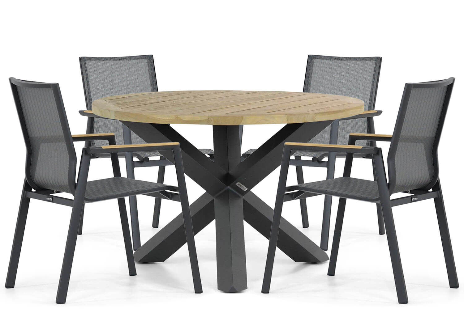 Lifestyle Fiora/Rockville 120 cm dining tuinset 5-delig