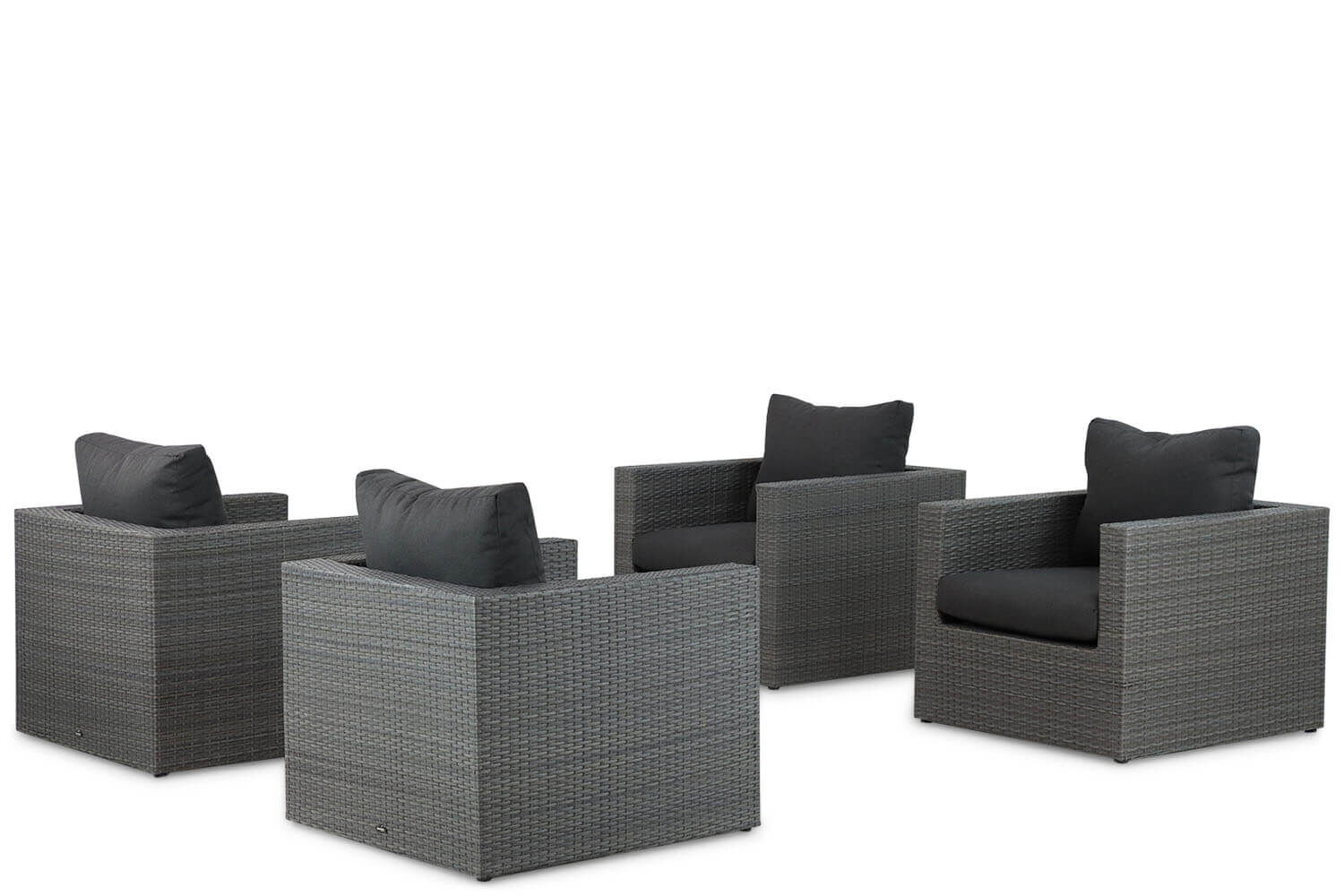 Garden Collections Houston stoel loungeset 4-delig