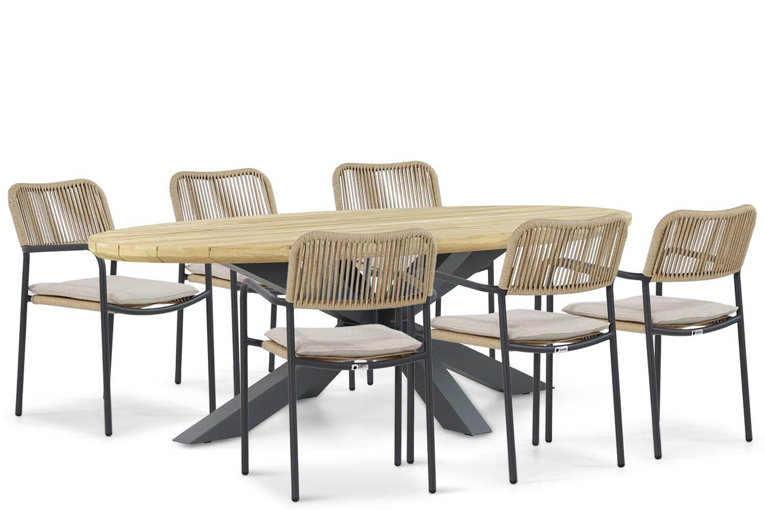 Coco Penya/Diogo 240 cm dining tuinset 7-delig