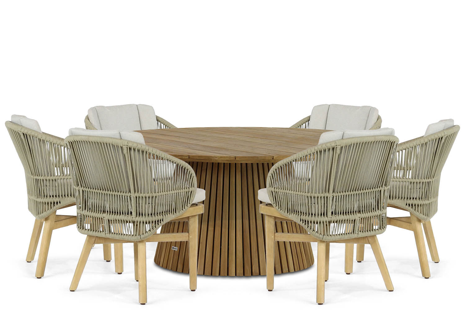 Coco Almeria/Fungo 180 cm dining tuinset 7-delig