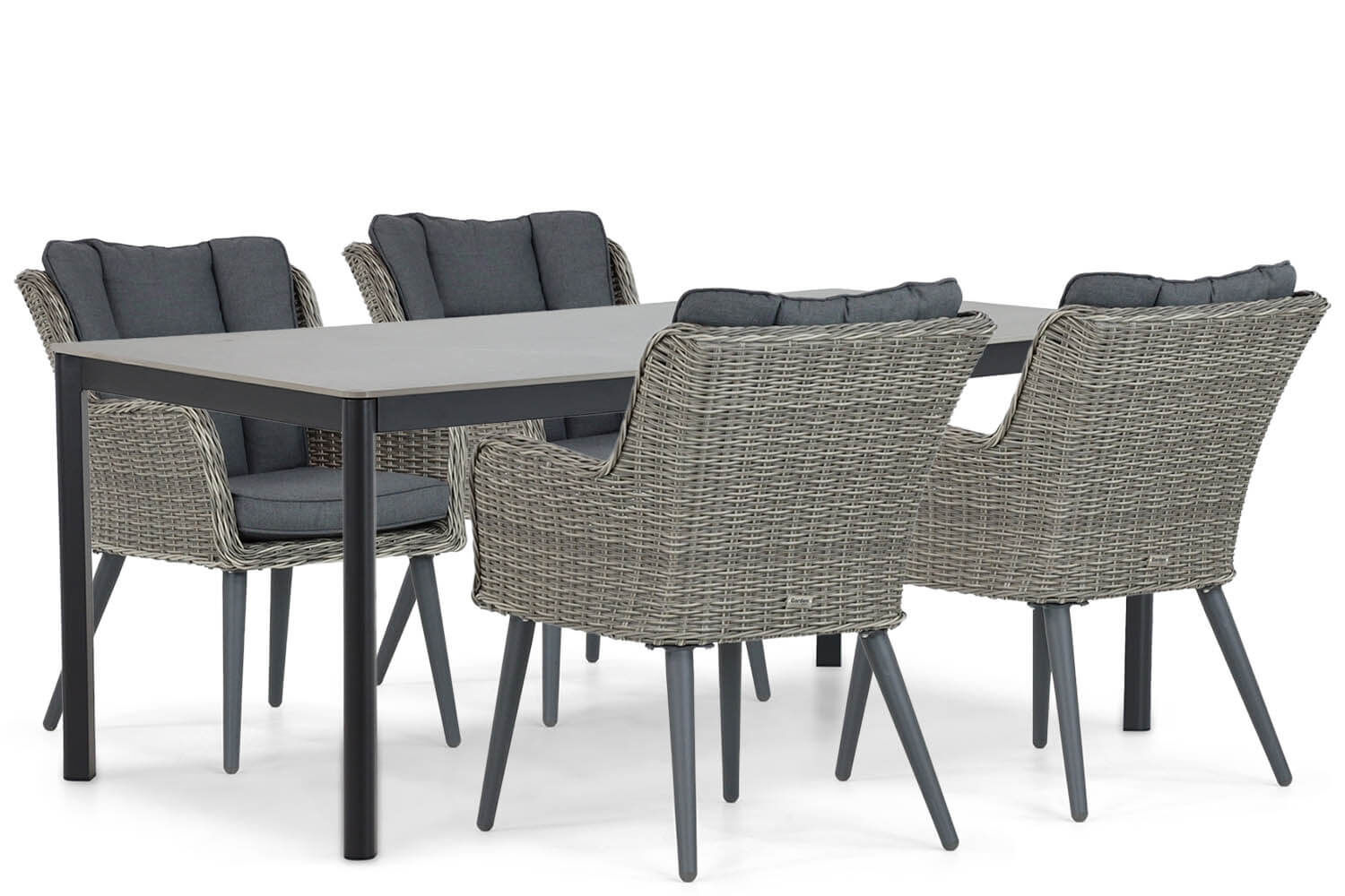 Garden Collections Boston/Como 180 cm dining tuinset 5-delig