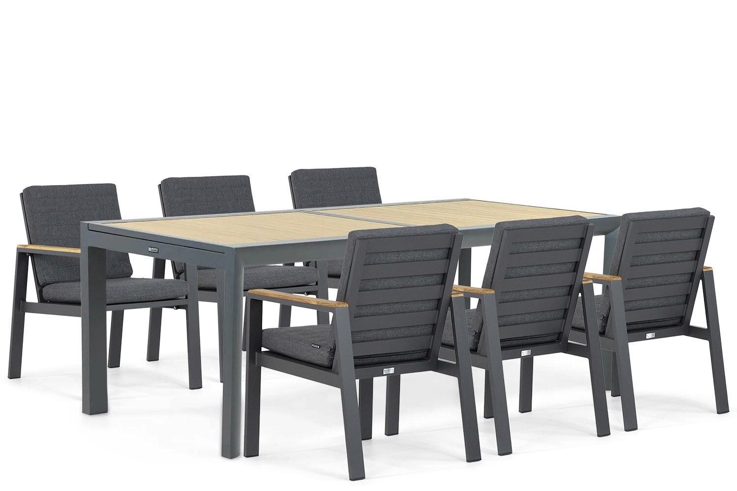 Lifestyle Marietta/Rosarno 214/273 cm dining tuinset 7-delig