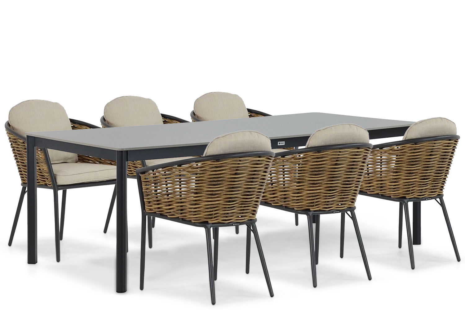 Lifestyle Nice/Como 220 cm dining tuinset 7-delig