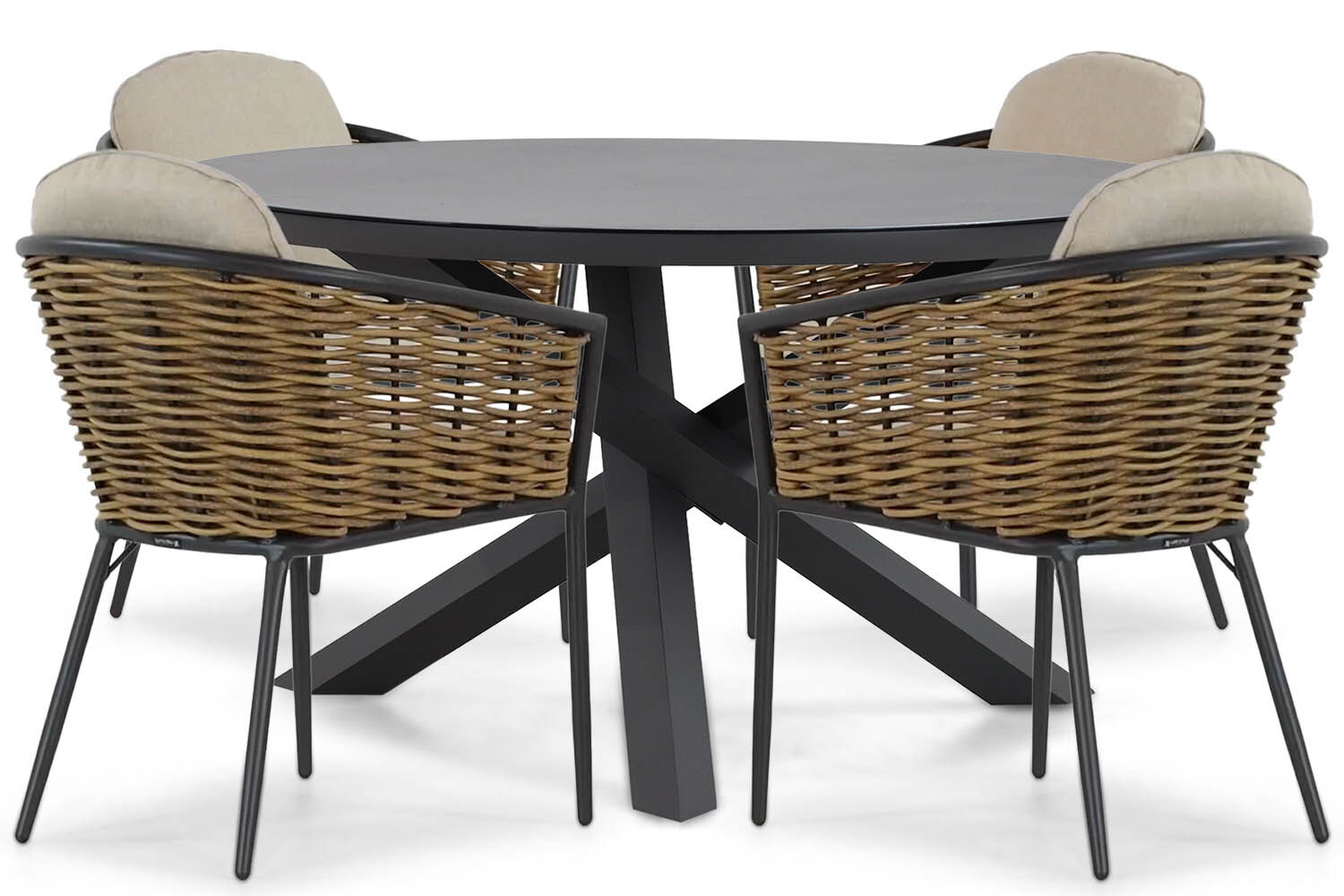 Lifestyle Nice/Livorno 125 cm dining tuinset 5-delig