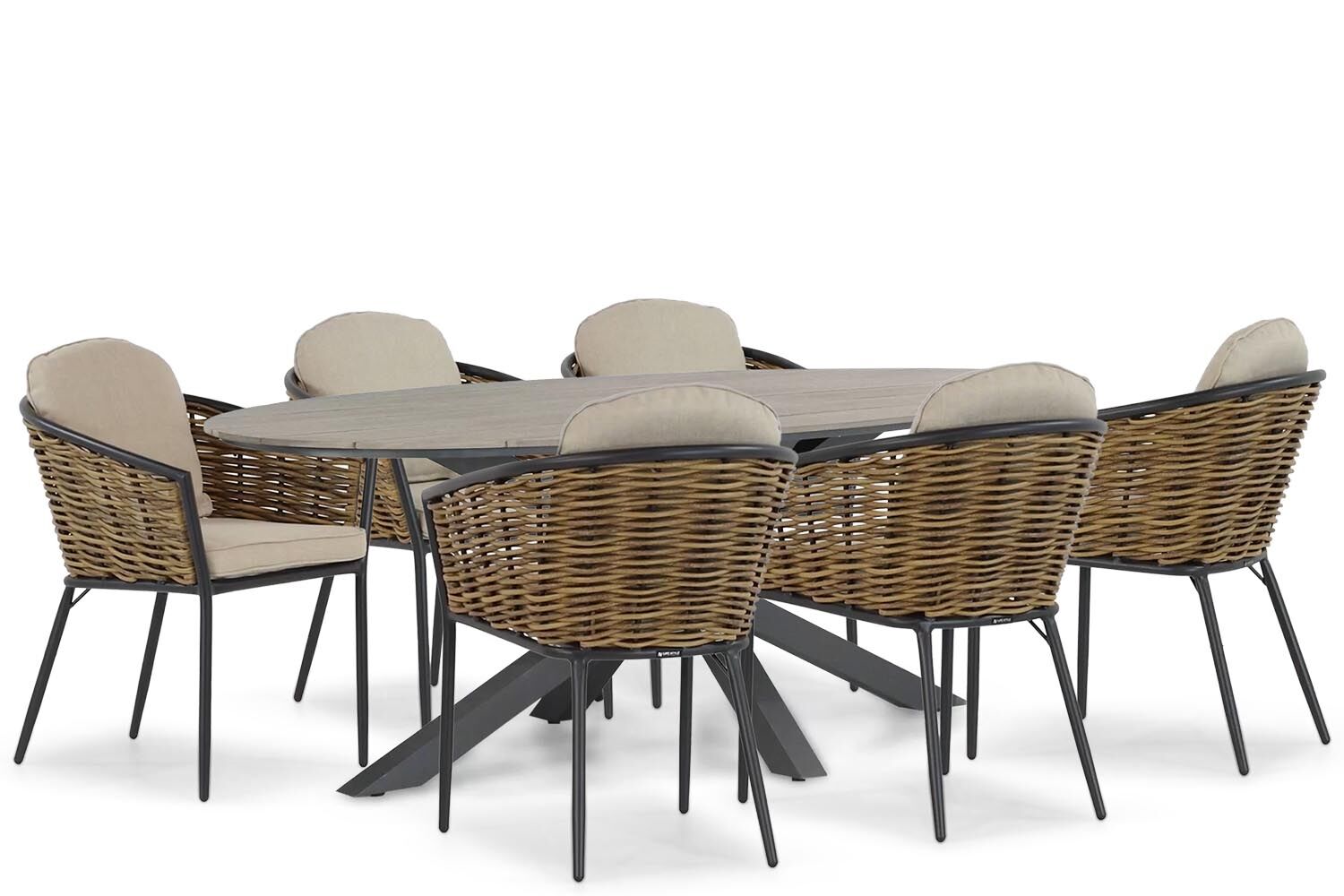 Lifestyle Nice/Matara 220 cm dining tuinset 7-delig