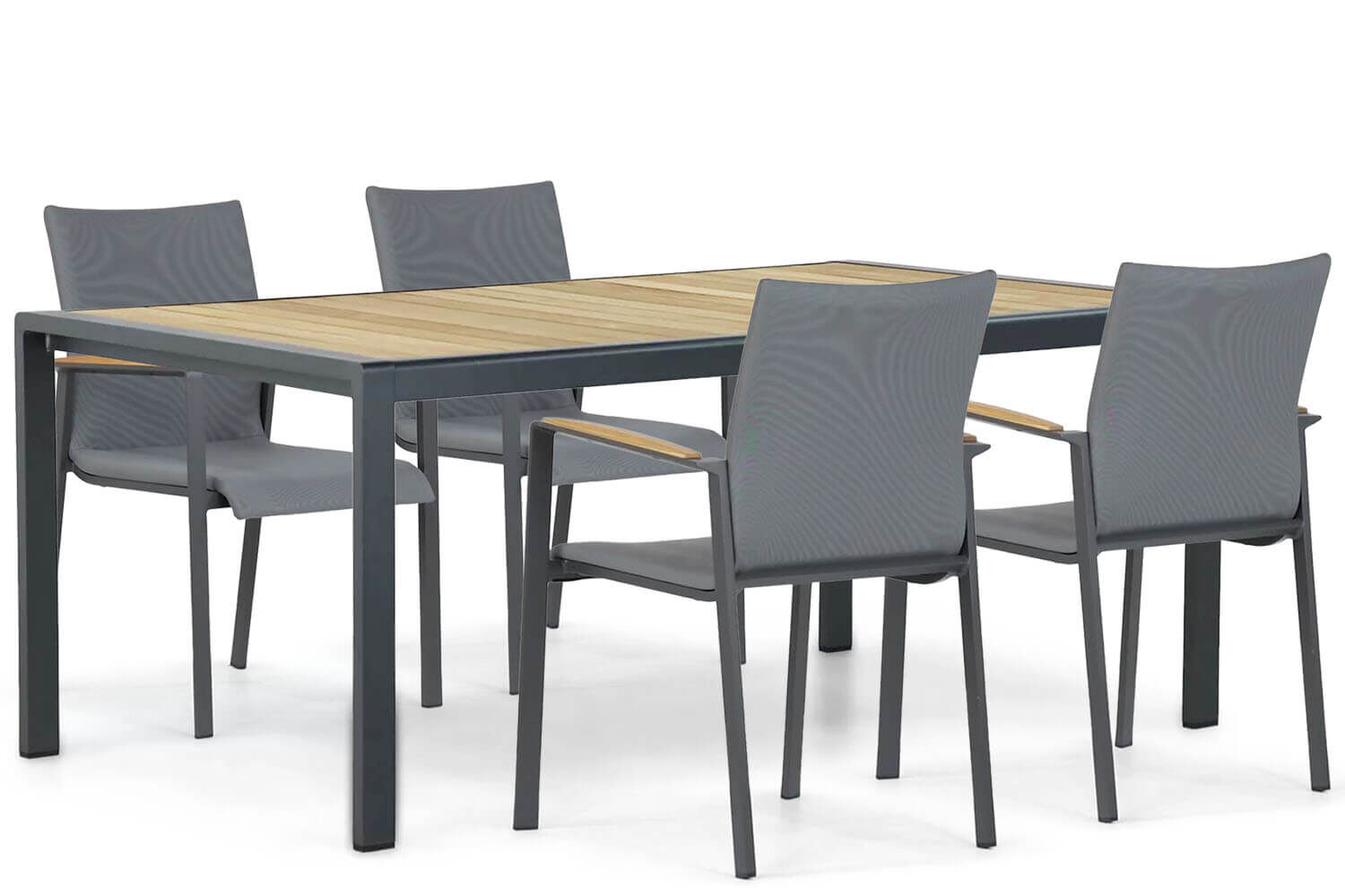 Lifestyle Brandon/Valence 180 cm dining tuinset 5-delig