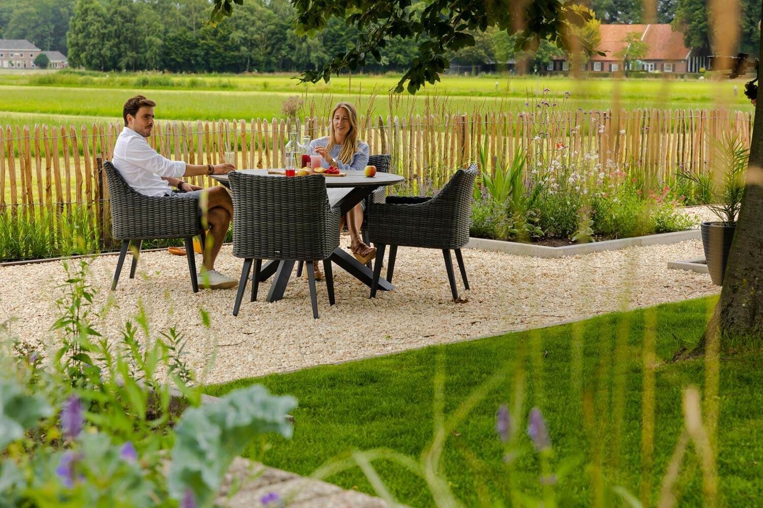 Collections 125 cm dining tuinset 5-delig - Tuinmeubelshop.nl