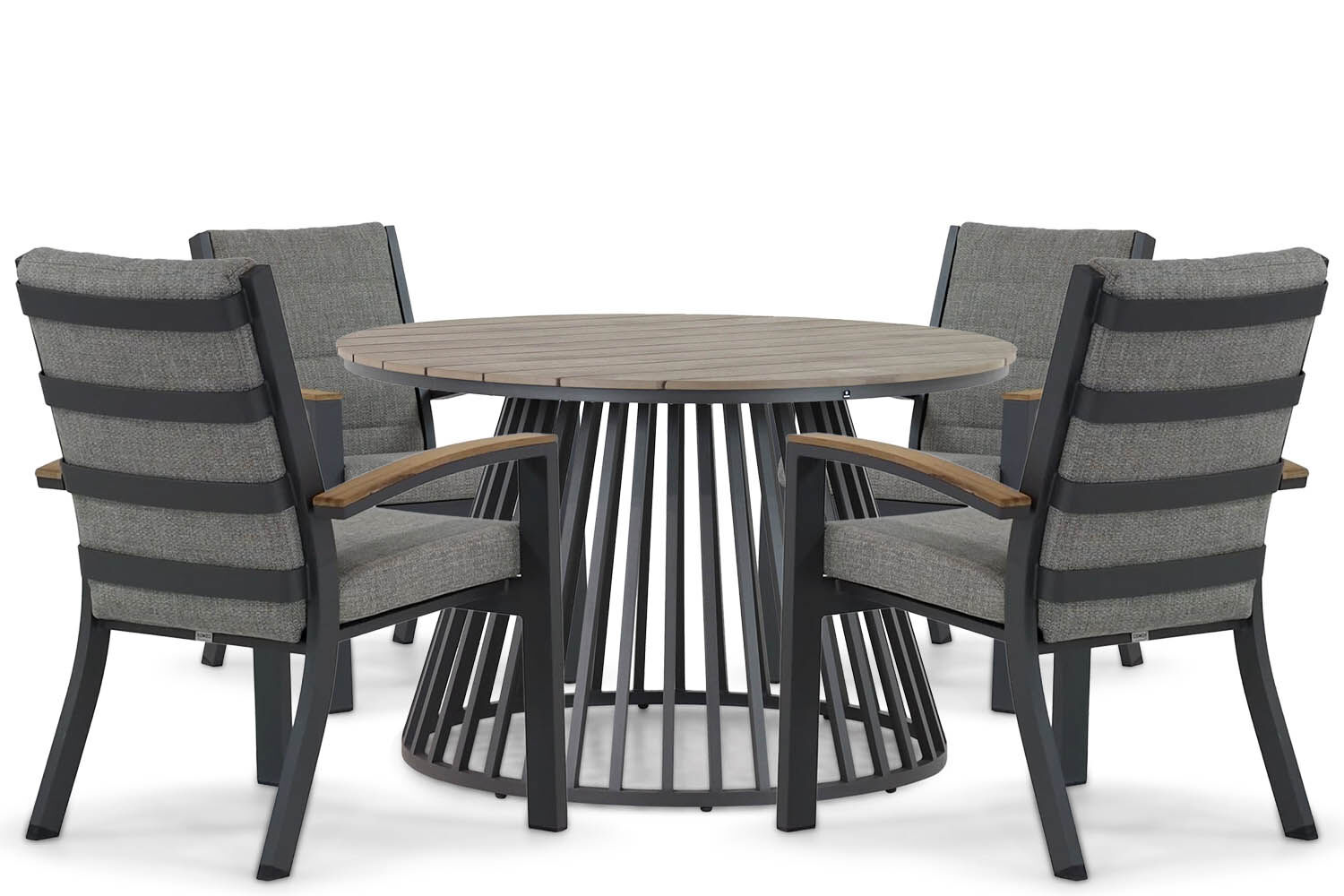 Osmen Midura/Sorrento 125 cm dining tuinset 5-delig