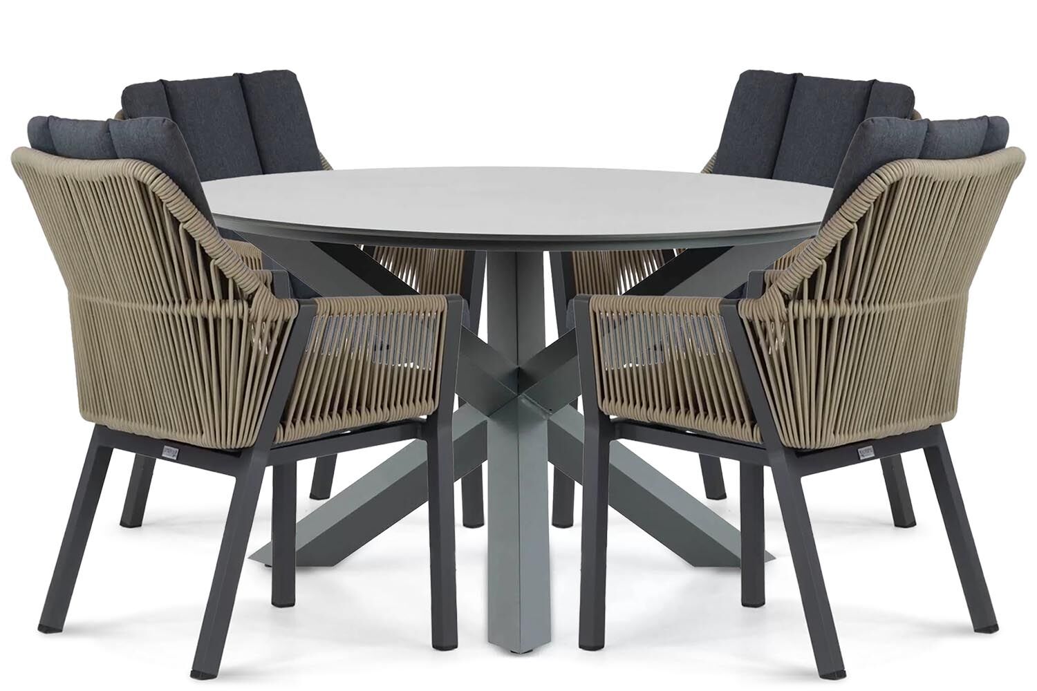 Lifestyle Verona/Orino 130 cm dining tuinset 5-delig