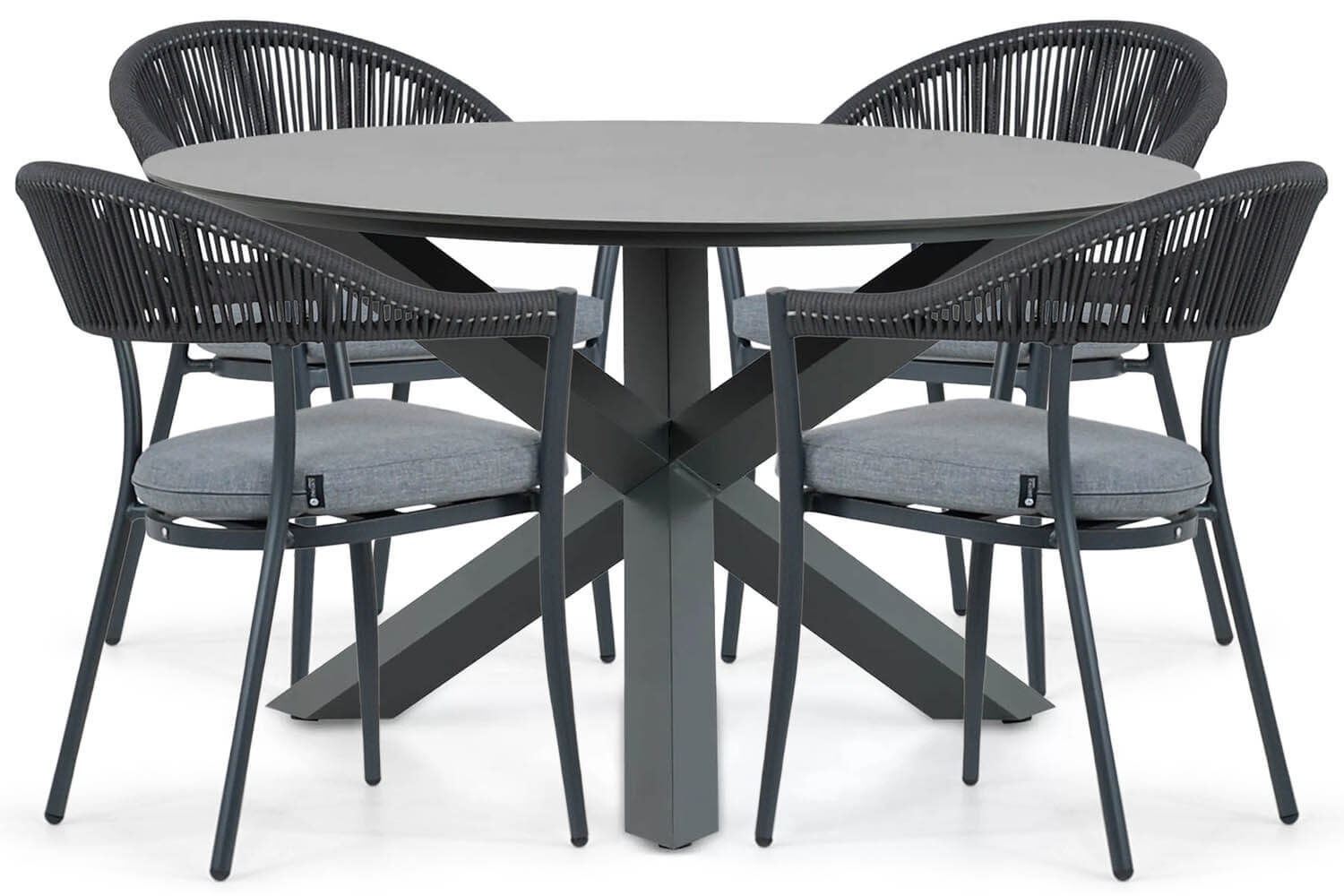 Santika Vivian/Orino 130 cm dining tuinset 5-delig