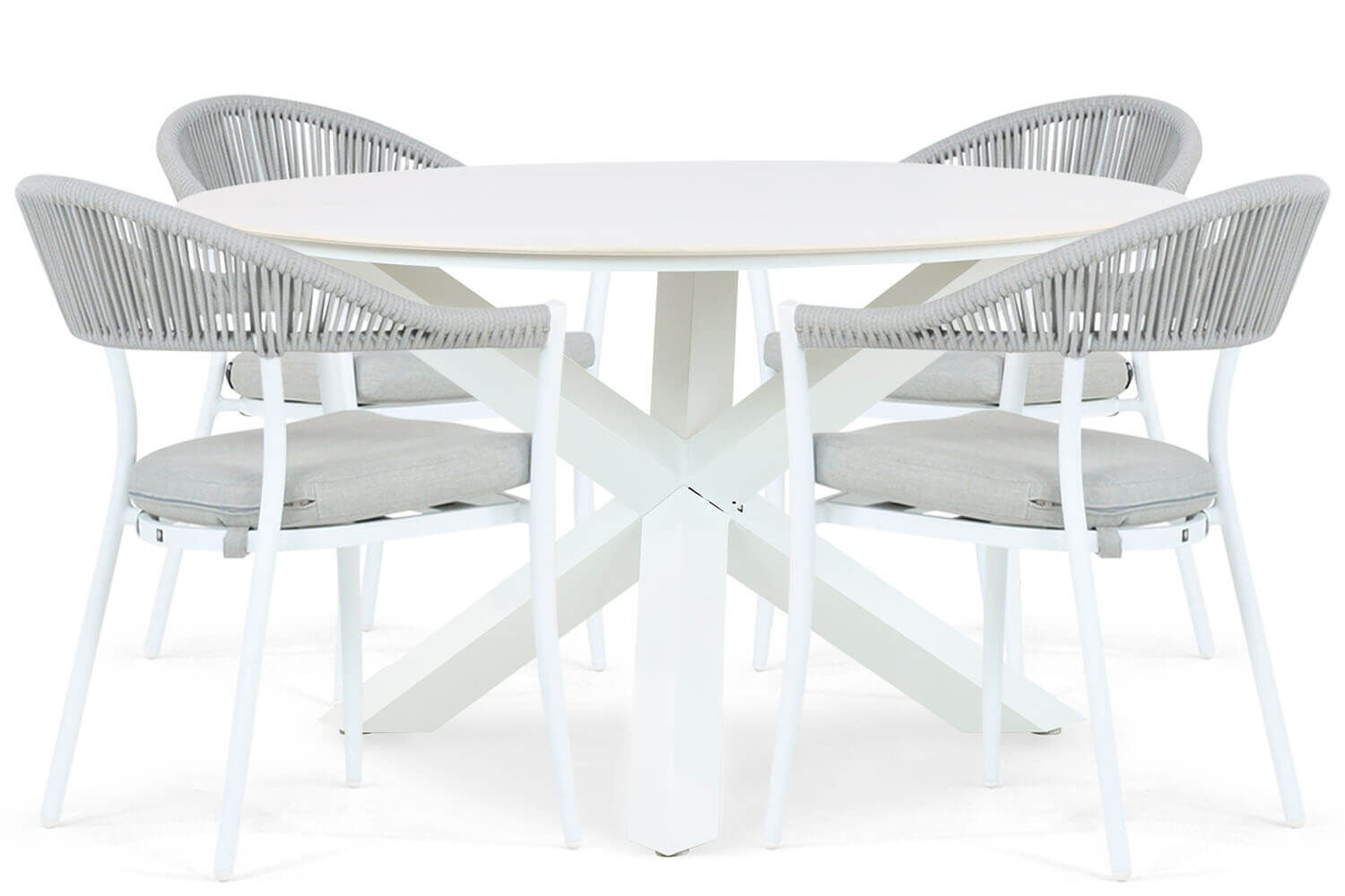 Santika Vivian/Orino 130 cm dining tuinset 5-delig