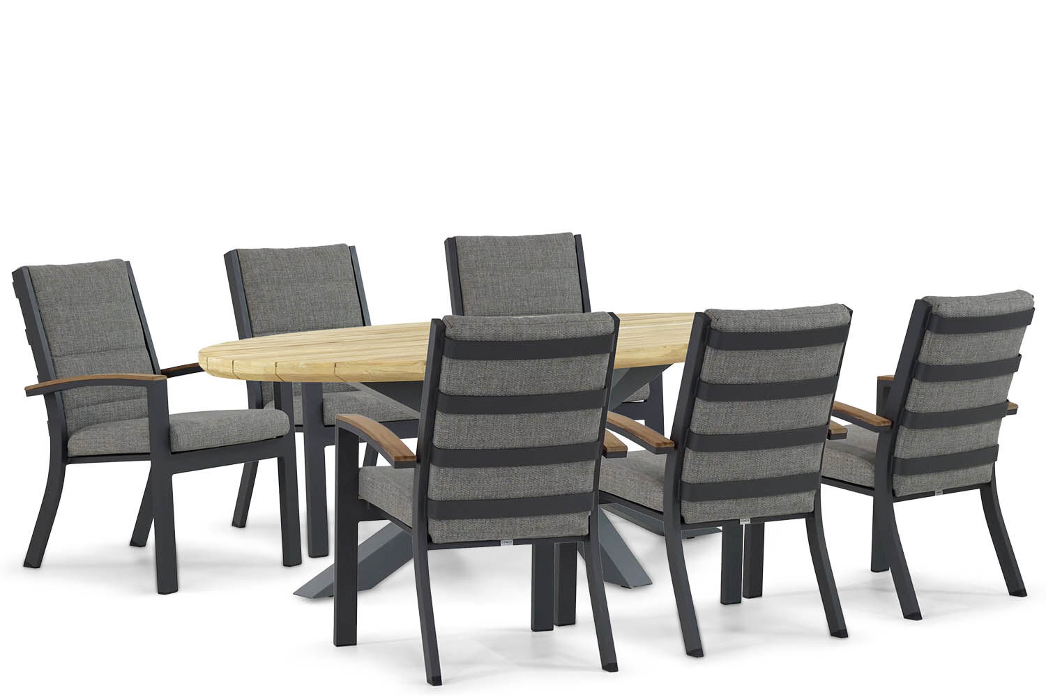 Osmen Midura/Diogo 240 cm dining tuinset 7-delig