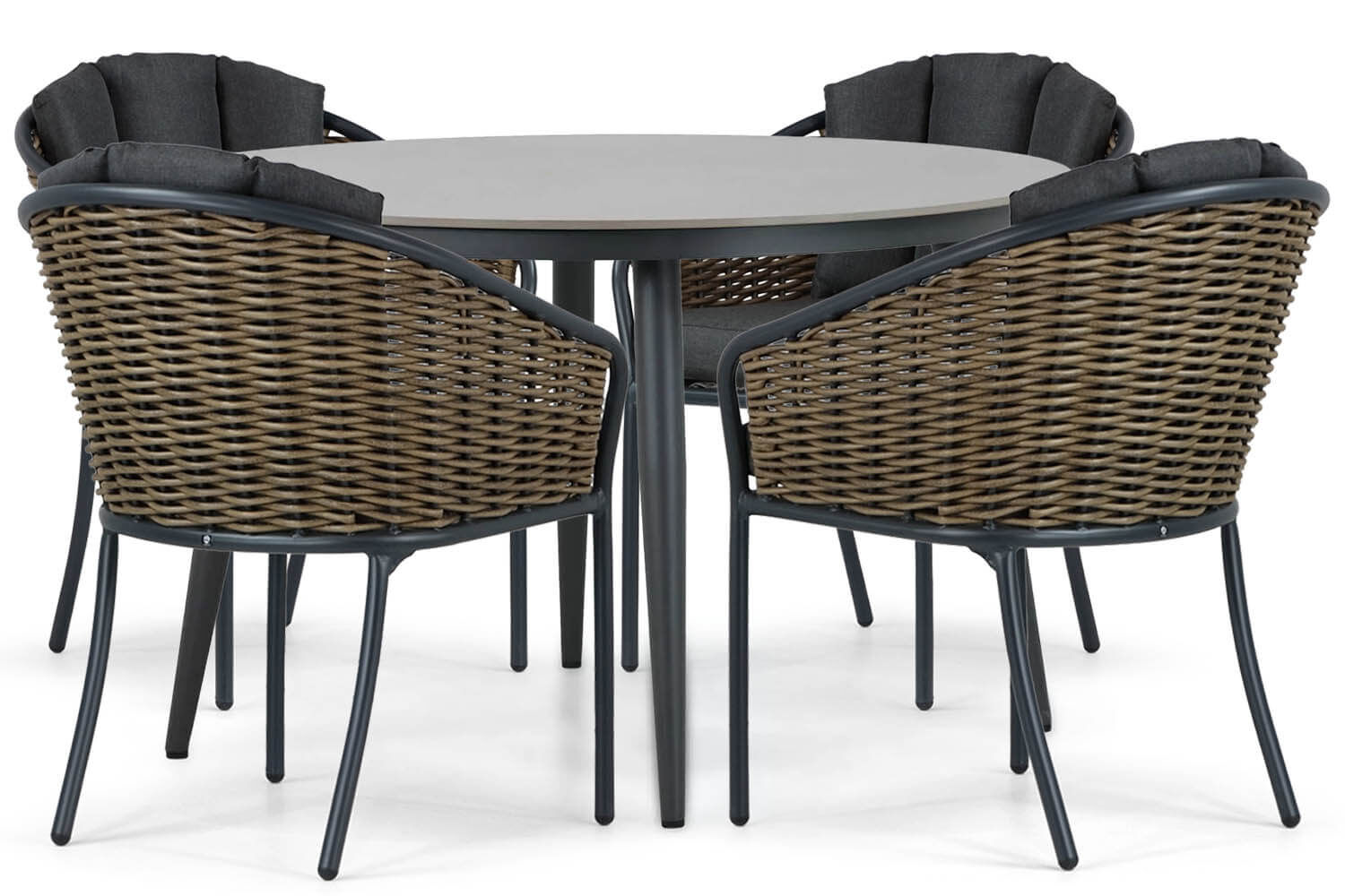 Santika Tika/Vienna 120 cm dining tuinset 5-delig