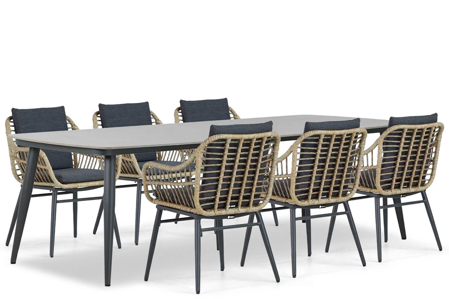 Coco Leonardo/Vienna 240 cm dining tuinset 7-delig