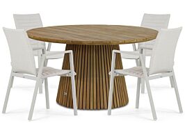 Osmen Joliet/Fungo 140 cm dining tuinset 5-delig